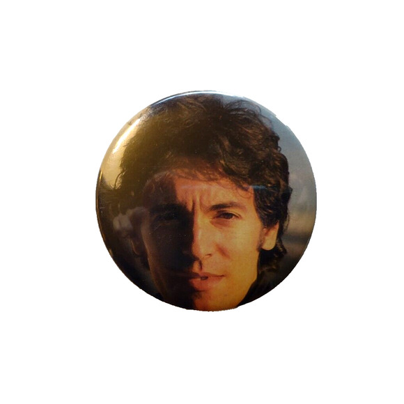 Bruce Springsteen BIG Button Badge Pinback Original Vintage Pop Rock Music Pin - Picture 1 of 3